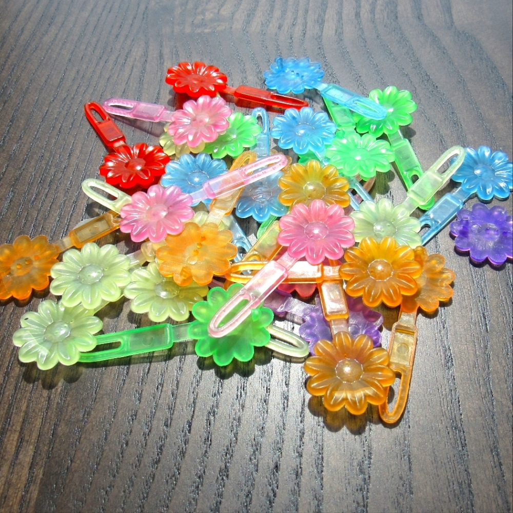 Colorful Floral Barettes